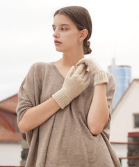 Pure Cashmere UGG Gloves by Mitchell-Y