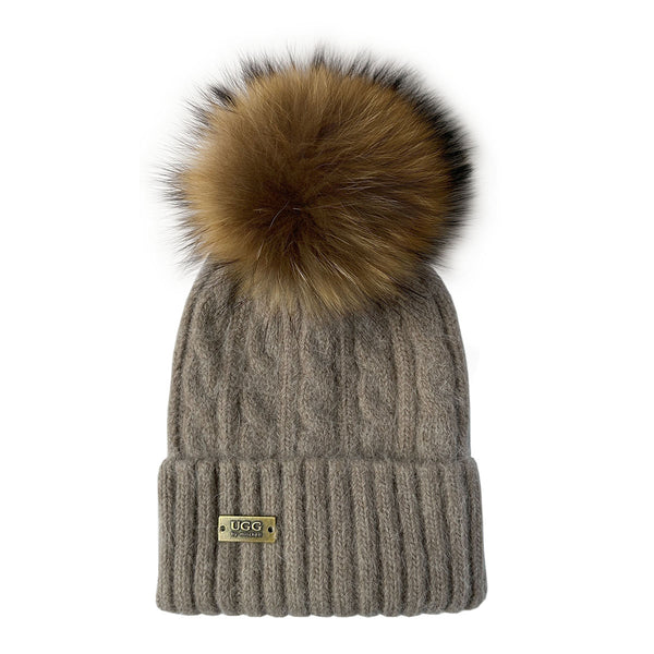 Mitchell-Y Pom Pom UGG Beanies 2P - UGG Specialist Australia