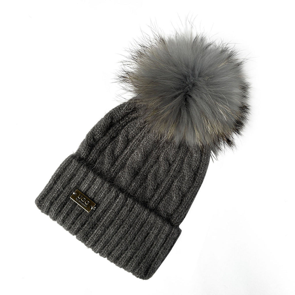 Mitchell-Y Pom Pom UGG Beanies 2P - UGG Specialist Australia
