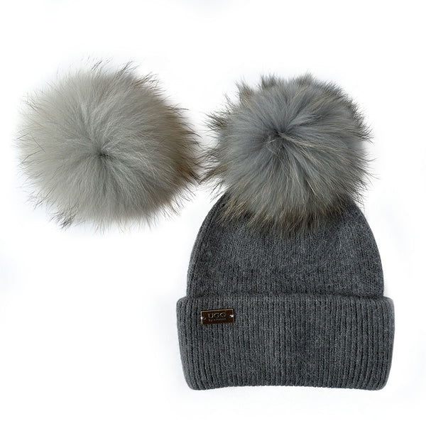Mitchell-Y Pom Pom UGG Beanies 3P - UGG Specialist Australia