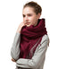 Mitchell-Y pure cashmere shawl in Claret
