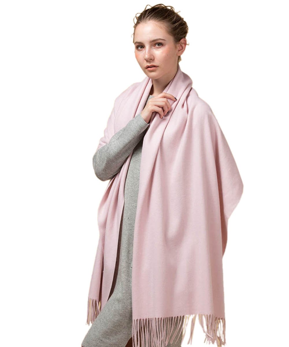 Mitchell-Y pure cashmere shawl in Pink