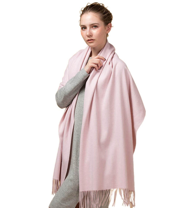 Mitchell-Y pure cashmere shawl in Pink