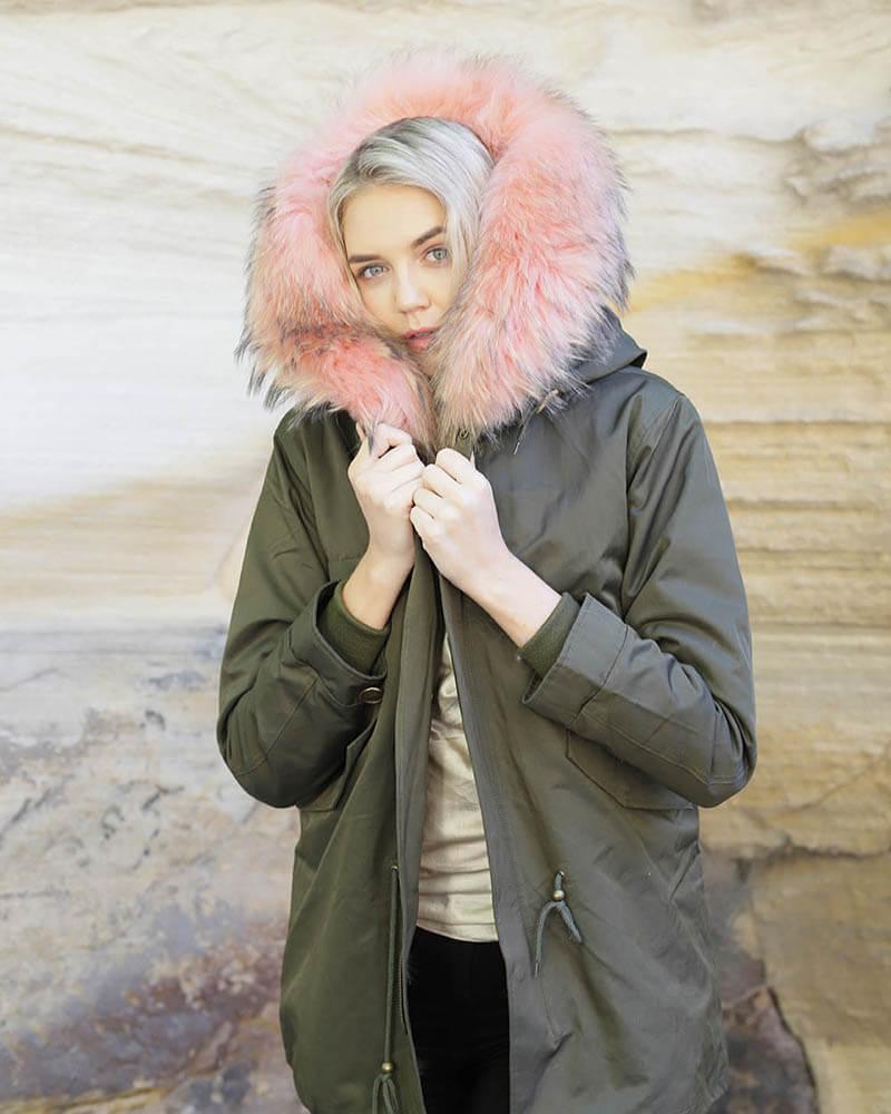 Parka Jacket Green Pink Women – UGG Specialist Australia